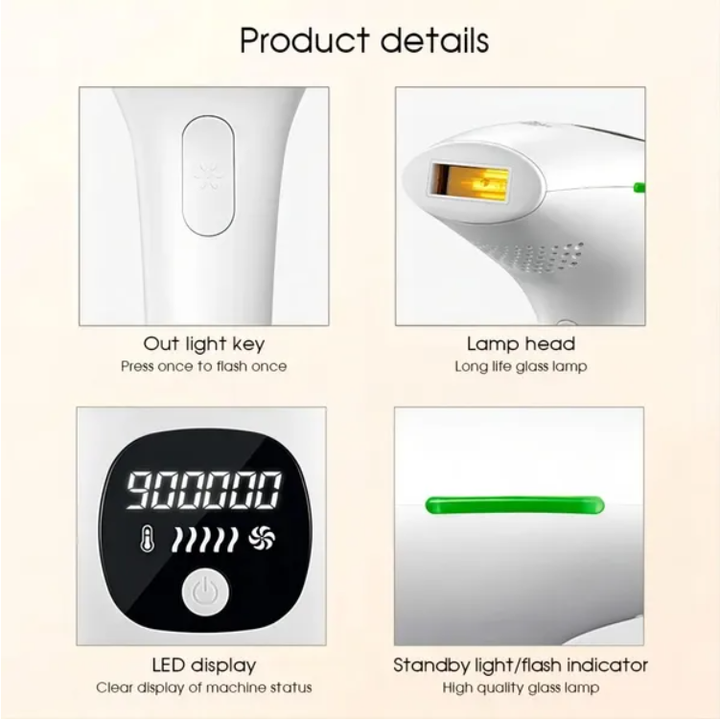 portable IPL laser hair removal machine at home use