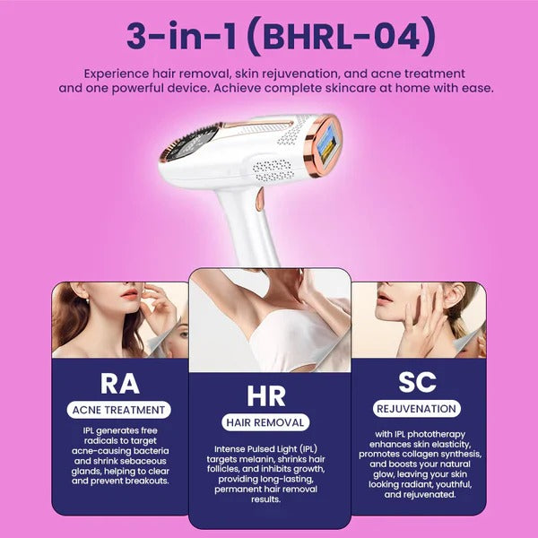 At-home painless hair removal machine for silky smooth skin